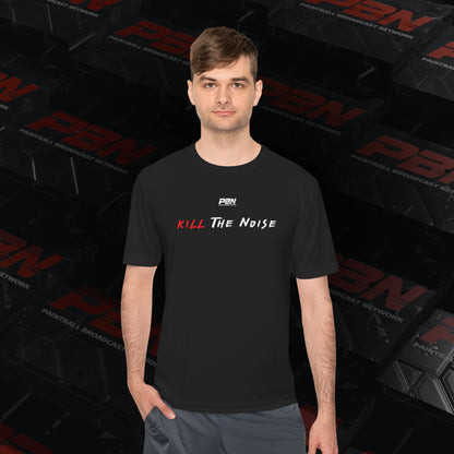 Unisex Kill The Noise Moisture Wicking Tee, Workout Shirt, Gym Top, Music Festival Tee, Activewear, Gift for Fitness Enthusiasts